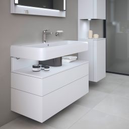 Duravit Qatego szafka 100 cm podumywalkowa wisząca biały mat QA4395018180010