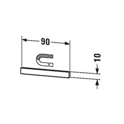 Duravit pasek magnetyczny chrom UV970900000