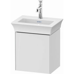 Duravit White Tulip szafka 38,4 cm podumywalkowa wisząca lewa biały wysoki połysk WT4240L8585