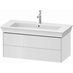 Duravit White Tulip szafka 98,4 cm podumywalkowa wisząca biały wysoki połysk WT434208585