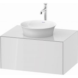 Duravit White Tulip szafka 80 cm podumywalkowa wisząca biały wysoki połysk WT497508585
