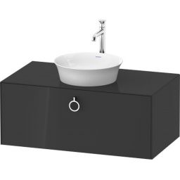 Duravit White Tulip szafka 100 cm podumywalkowa wisząca grafitowy wysoki połysk WT49810H1H1