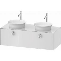 Duravit White Tulip szafka 130 cm podumywalkowa wisząca biały wysoki połysk WT4983B8585