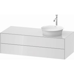 Duravit White Tulip szafka 130 cm podumywalkowa wisząca prawa biały wysoki połysk WT4987R8585