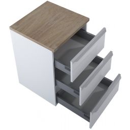 Elita Lofty szafka 50x48,7x69,5 cm boczna wisząca biała RE080500128060