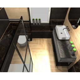 Elita ElitStone blat 141x46 cm black matt RE051202047160