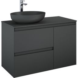 Elita Split szafka 100x45,8x63,5 cm podumywalkowa wisząca lewa anthracite matt RE011006056010
