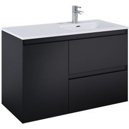 Elita Split szafka 100x45,8x63,5 cm podumywalkowa wisząca black matt RE011005057160