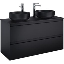 Elita Split szafka 120 cm podumywalkowa wisząca black matt RE012007157160