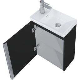 Elita Spring umywalka z szafką 45 cm czarno-białą RE020450137160