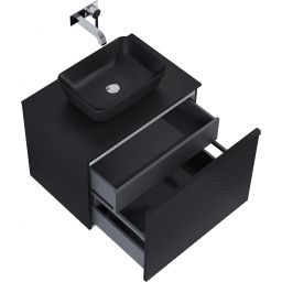 Elita Glam szafka 71,5x47,1x54 cm podumywalkowa wisząca black matt RE010700167160