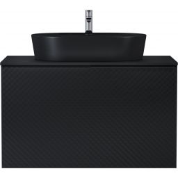 Elita Glam szafka 91x47,1x54 cm podumywalkowa wisząca black matt RE010900167160