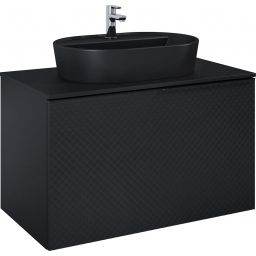 Elita Glam szafka 91x47,1x54 cm podumywalkowa wisząca black matt RE010900167160