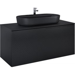 Elita Glam szafka 122x47,1x54 cm podumywalkowa wisząca black matt RE011200167160