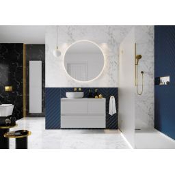 Elita Round lustro 120x120 cm okrągłe z oświetleniem z matą grzewczą RE068513000010