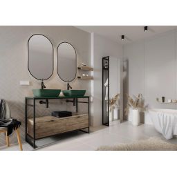 Elita Indus konsola 120x45,5x81 cm podumywalkowa stojąca black matt RE151200077160