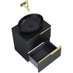 Elita Soho szafka 60x45,3x63,5 cm podumywalkowa wisząca black matt RE010604047160