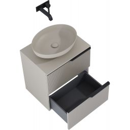 Elita Soho szafka 60x45,3x63,5 cm podumywalkowa wisząca fume matt RE010604047020