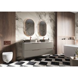 Elita Soho szafka 60x45,3x63,5 cm podumywalkowa wisząca fume matt RE010604047020