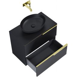 Elita Soho szafka 80x45,3x63,5 cm podumywalkowa wisząca black matt RE010804047160