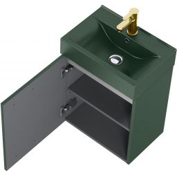 Elita Tiny umywalka z szafką 45 cm forest green matt RE020450157010