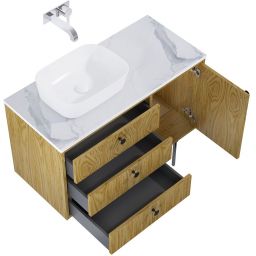 Elita Legacy szafka 100x45,6x54 cm podumywalkowa wisząca lewa dąb naturalny RE011000096690