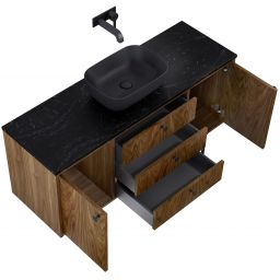 Elita Legacy szafka 140x45,6x54 cm podumywalkowa wisząca orzech amerykański RE01140109D480