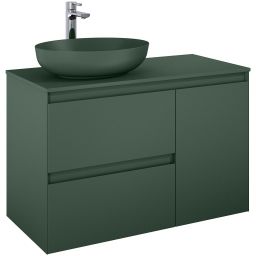 Elita Split szafka 100x45,8x63,5 cm podumywalkowa wisząca lewa forest green matt RE011006057010