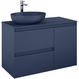 Elita Split szafka 100x45,8x63,5 cm podumywalkowa wisząca lewa navy blue matt RE011006057030