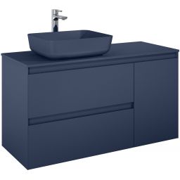 Elita Split szafka 120x45,8x63,5 cm podumywalkowa wisząca lewa navy blue matt RE011206257030