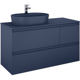 Elita Split szafka 120x45,8x63,5 cm podumywalkowa wisząca lewa navy blue matt RE012006157030