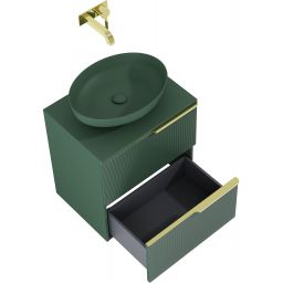 Elita Soho szafka 60x45,3x63,5 cm podumywalkowa wisząca forest green matt RE010604047010