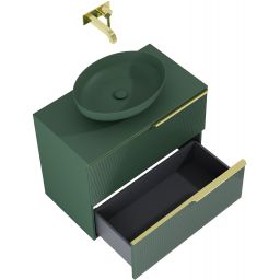 Elita Soho szafka 80x45,3x63,5 cm podumywalkowa wisząca forest green matt RE010804047010