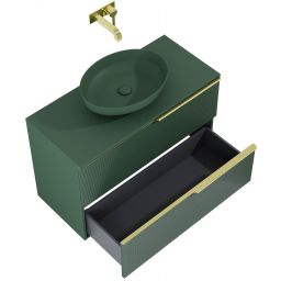 Elita Soho szafka 100x45,3x63,5 cm podumywalkowa wisząca forest green matt RE011004047010