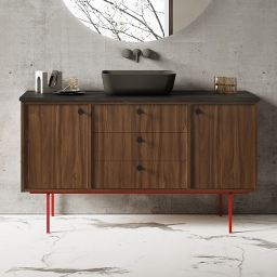 Elita Legacy szafka 140x45,6x54 cm podumywalkowa wisząca orzech amerykański RE01140109D480