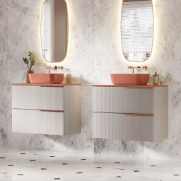 Elita Soho szafka 80x45,3x63,5 cm podumywalkowa wisząca fume matt RE010804047020