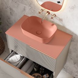Elita ElitStone blat naszafkowy 141x46 cm terra pink matt RE051400016600