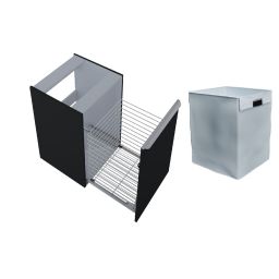 Zestaw Elita Lofty komoda 50 cm wisząca z wkładem do kosza czarny mat (RE080500027160, RE199489000010)