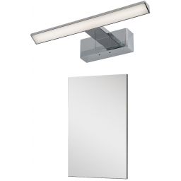 Zestaw Elita Sote lustro 40x70 cm prostokątne z kinkietem Rabalux Loric 1x6 W chrom (RE062947000010, 75023)