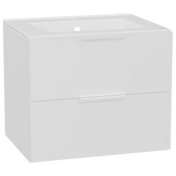 Zestaw Excellent Tuto 2.0 szafka 60 cm podumywalkowa wisząca z umywalką As biały MLEX.2172.K.60.0236.WHWH