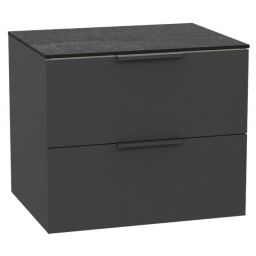 Zestaw Excellent Tuto 2.0 szafka 60 cm podumywalkowa wisząca z blatem szary-grafit MLEX.2172.K.60.02MA.GRGR