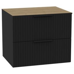 Excellent Tuto 2.0 szafka 60 cm podumywalkowa wisząca z blatem czarny-dąb MLEX.2172.K.60.03BL.BKBK