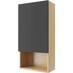 Excellent Tuto szafka 80 cm wisząca boczna dąb/szary MLEX.0107.400.BLGR