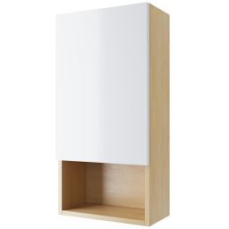 Excellent Tuto szafka 80 cm wisząca boczna dąb/biała MLEX.0107.400.BLWH