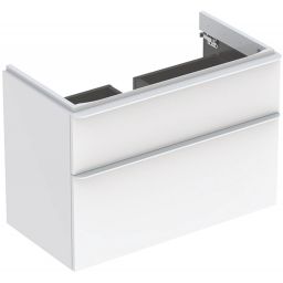 Geberit Smyle Square szafka 88,4 cm podumywalkowa wisząca biały połysk 500.354.00.1