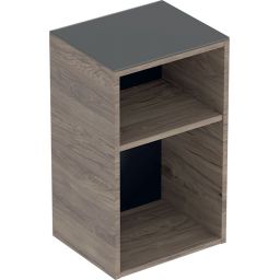 Geberit Smyle Square szafka boczna 60 cm wisząca lava mat/orzech włoski hickory 500.358.JR.1