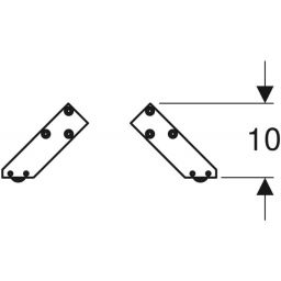 Geberit zestaw nóg chrom błyszczący 500.367.00.1