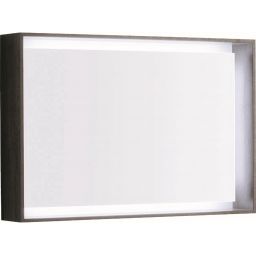 Geberit Citterio lustro 88x58 cm prostokątne z oświetleniem LED dąb szarobrązowy 500.572.JJ.1