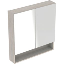 Geberit Selnova Square szafka 60 cm lustrzana wisząca orzech włoski hickory jasny 501.267.00.1