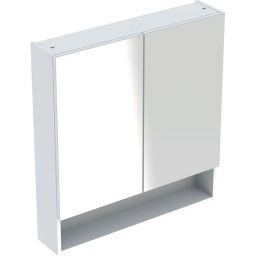 Geberit Selnova Square szafka 80 cm lustrzana wisząca biały połysk 501.268.00.1